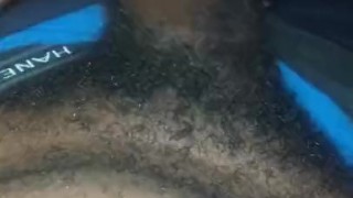 STROKING DICK ON STEP SISTER BED