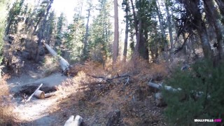 Slutty Hiker Loves Anal Plug Sex - Molly Pills - Public Creampie POV