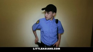 Littleasians - Tiny asian Ninja Rides A Tied Up Stud's Big Dick