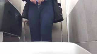 Watch My Ass As I Pee At The Fast Food Restaurant