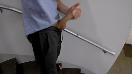 SUPER CLOSE TO GET CAUGHT!! JERK-OFF IN STAIRCASE/STAIRWELL. TWO HUGE LOADS