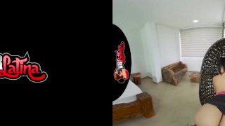 VRLatina - Slim 19 Year Old Latin Beauty First Porn