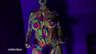Mind Melt Love Spell - Black Light Neon Body Paint - Mesmerize - Mantras