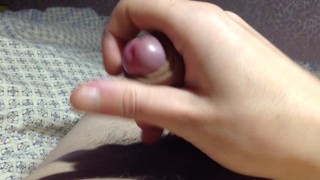 Fingering a big cock. Homemade part 2