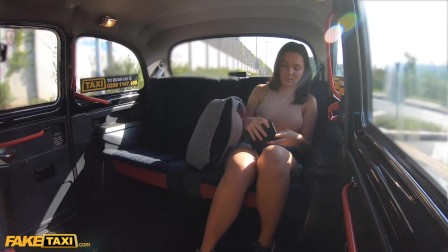 Fake Taxi Shy student Riley Bee strikes sexual deal