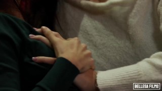 BellesaFilms - Avi grinding her wet pussy with her professor Shyla 