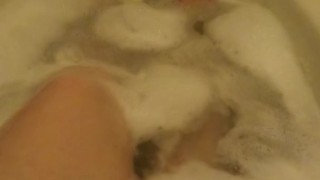Bubble bath tease for Daddy