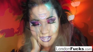 London Keyes Gets a Cock For a Treat