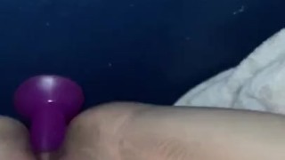 Cumming in seconds from fucking my ass with a dildo 