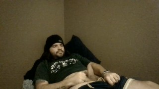 Uncut Dad Bod Cock Catches Cum