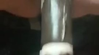 My new bbc sex machine makes me creamy before I squirt everywhere