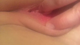 Playing with my tight pussy