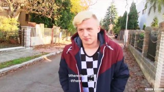   CZECH HUNTER 487 -  Hot Blonde Twink Takes On A Dick With Pleasure