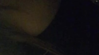 Showing my breast on the porch 