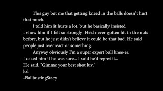 "A Date With My Knee" Trailer, BallbustingStacy Tinder Date, Painful Knee to His Weak Balls