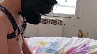 Humanpup jerkoff & extended cumshot - KabousPupXXX