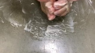 Sloppy lotion feet