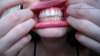 Sexy Up Close Mouth and Tongue