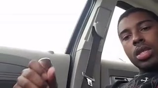 Inside my car wank at the park. 