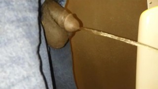 Black Dick Pissing and Growing