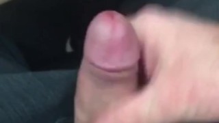 Horny at the office, again..Escaped to the washroom to jerk off & cum again