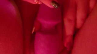 Horny girl masturbates