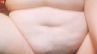 Horny girl rides colorful dildo