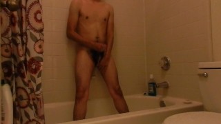 Taking A Shower.