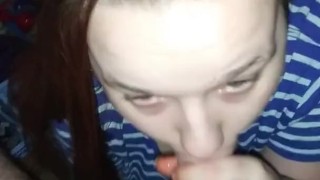 Cum in hot blonde throat!!!!!