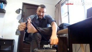 Business man shoe, sheer sock and adoration of my size 12 feet preview
