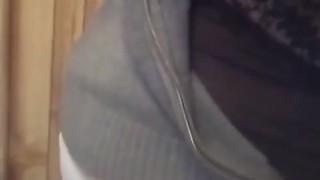 Big girl touching herself