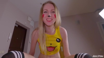 Pikachu teen used her riding skills to get impregnated! Super ...