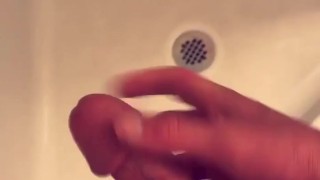 Cumming in the shower