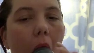 Lip service in the shower