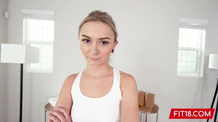 Fit18 - Chloe Temple - Casting Skinny 100lb Blonde Newcomer