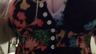 Bouncing my tits in a sundress