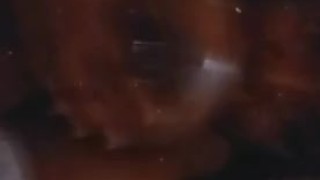 Ebony plays with big boobs