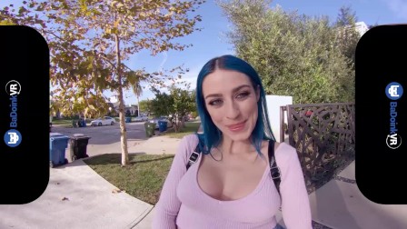 BaDoinkVR Picking Up Sluty teen Jewelz Blu For Vlog