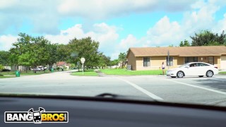 BANGBROS - Busty Young Hottie Nina Lopez Slangs Oranges & A Phat Ass