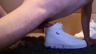 4K - Fuck and cum hard inside Nike Airforce 1 Sneaker