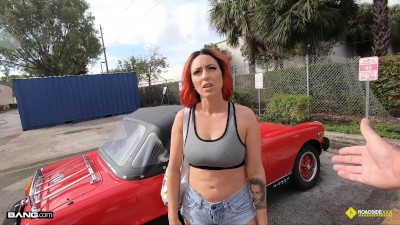 Classic Car Porn - Roadside - Tattoo Redhead Fucks To Get Her Classic Car Fixed Porn Videos -  Tube8