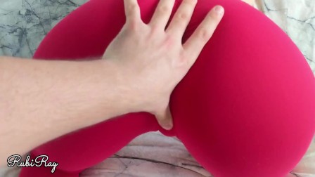 Fit Babe Lets Her Best Friend Cum in Her Yoga Pants after Intense Handjob