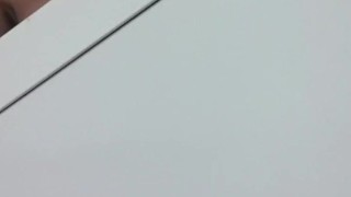 Latina MILF playing with BIG dildo in school and cums over table