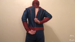 RETRO FET VID: Spidey Zippering Costume Tease Fetish