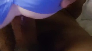 Cumming big loads inside doll