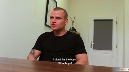 DIRTY SCOUT 220 -  Buff Muscle Stud Enjoys Stoking A Big Dick