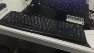 I was alone at the office...