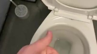 Working in public toilets had big cumshot