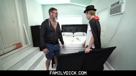 Hairy Stepdad Gets His Cock Sucked By Son