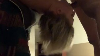 He fuck my mouth deep and then fuck my Big Ass - POV